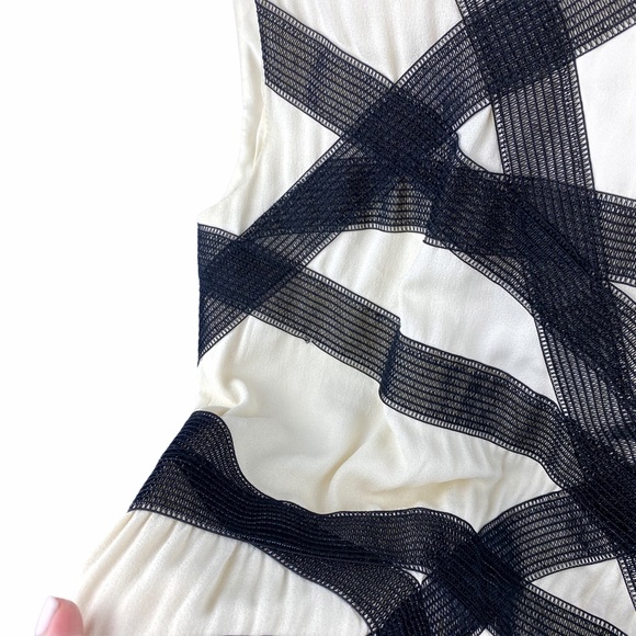 Thakoon Bandage Ivory Black Sheath Dress 2 - Picture 6 of 12
